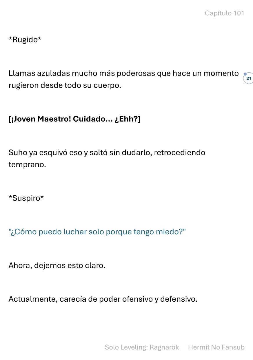 Página 22 del Manga