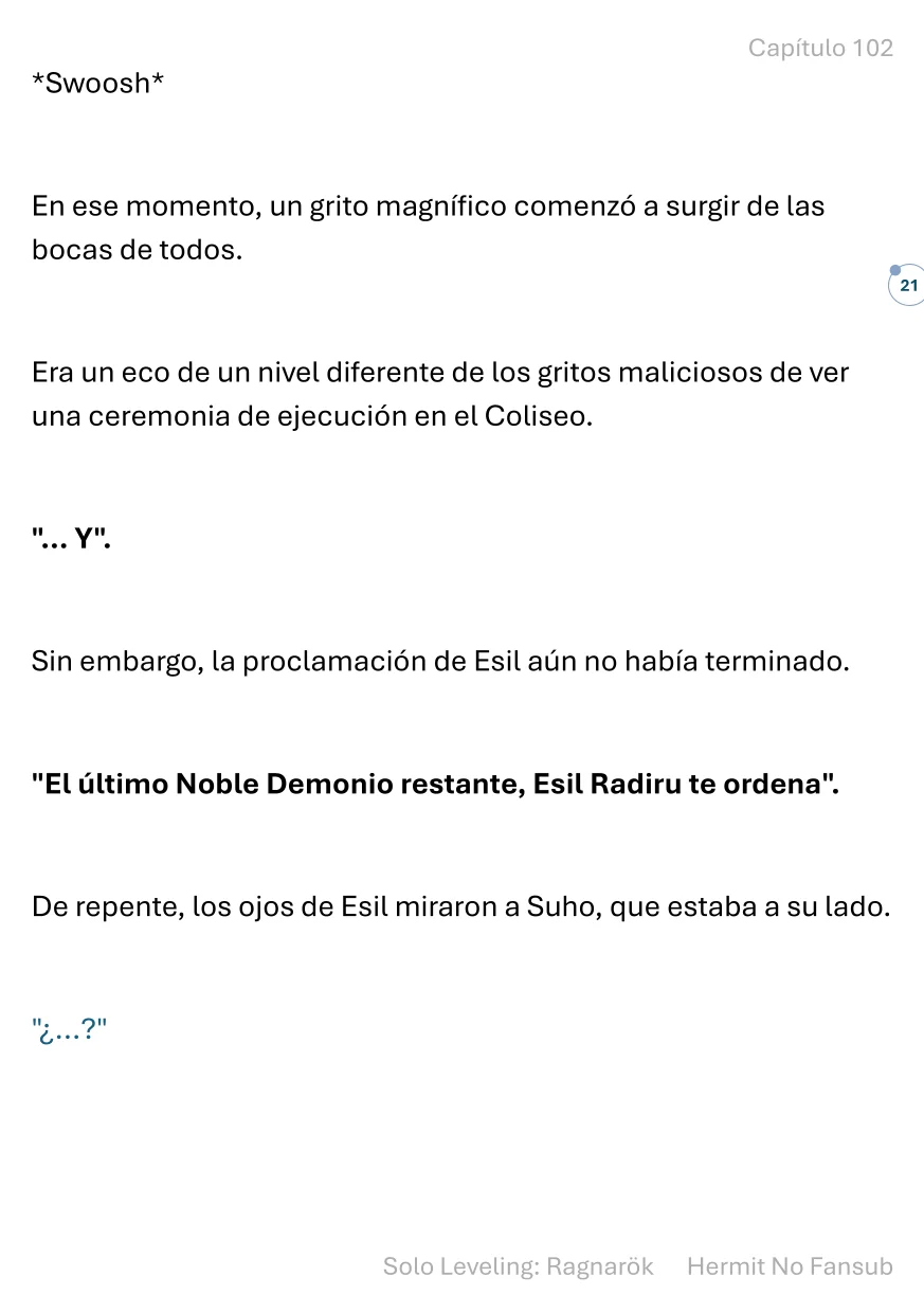 Página 22 del Manga