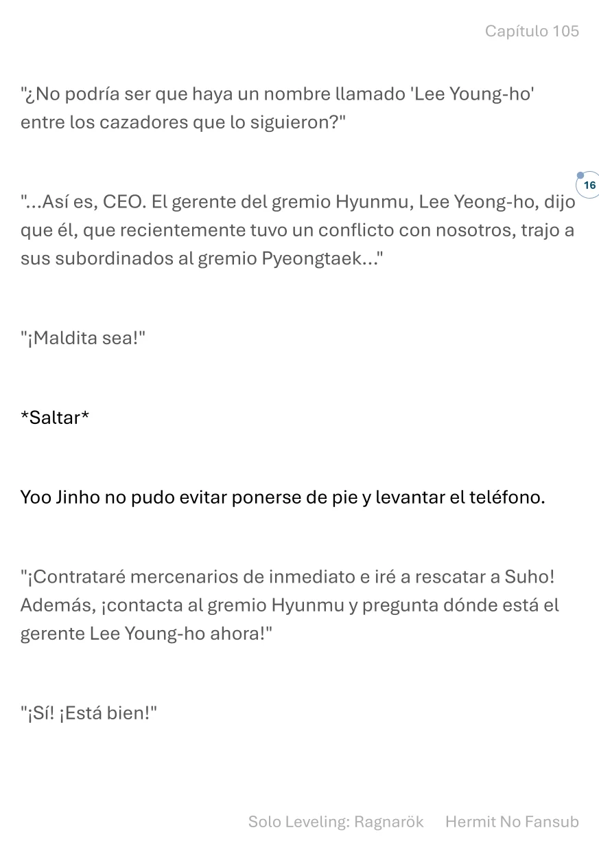 Página 17 del Manga