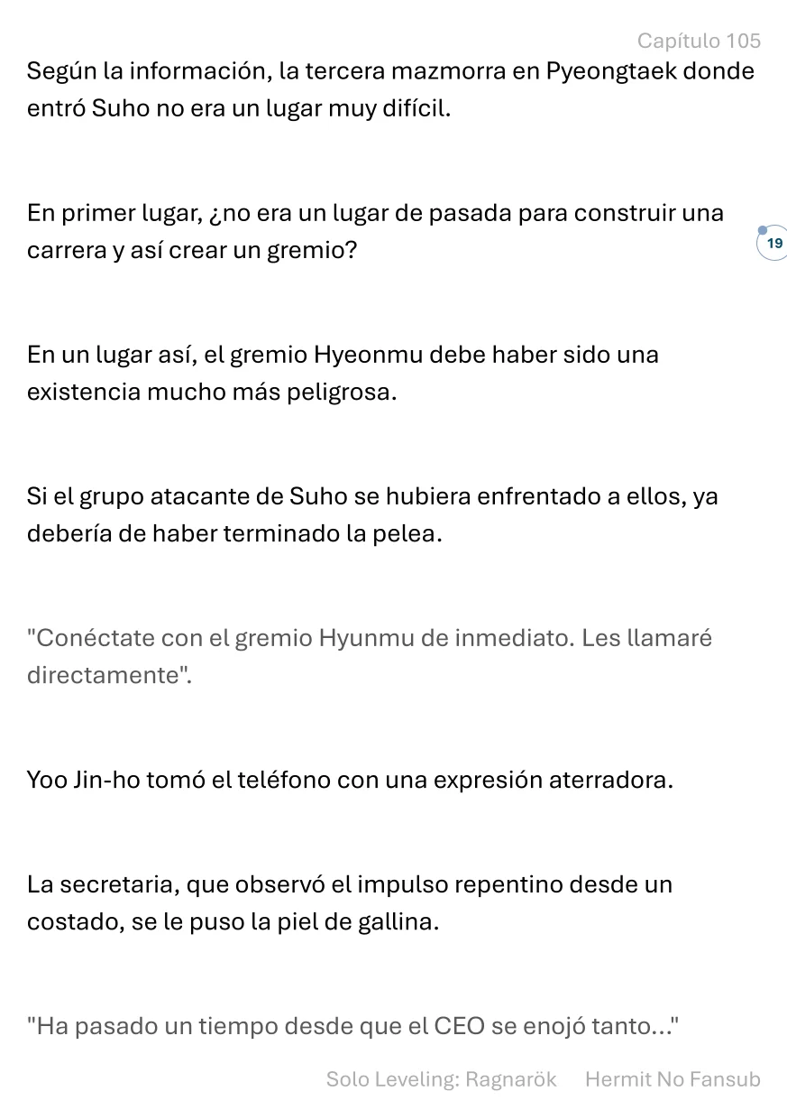 Página 20 del Manga