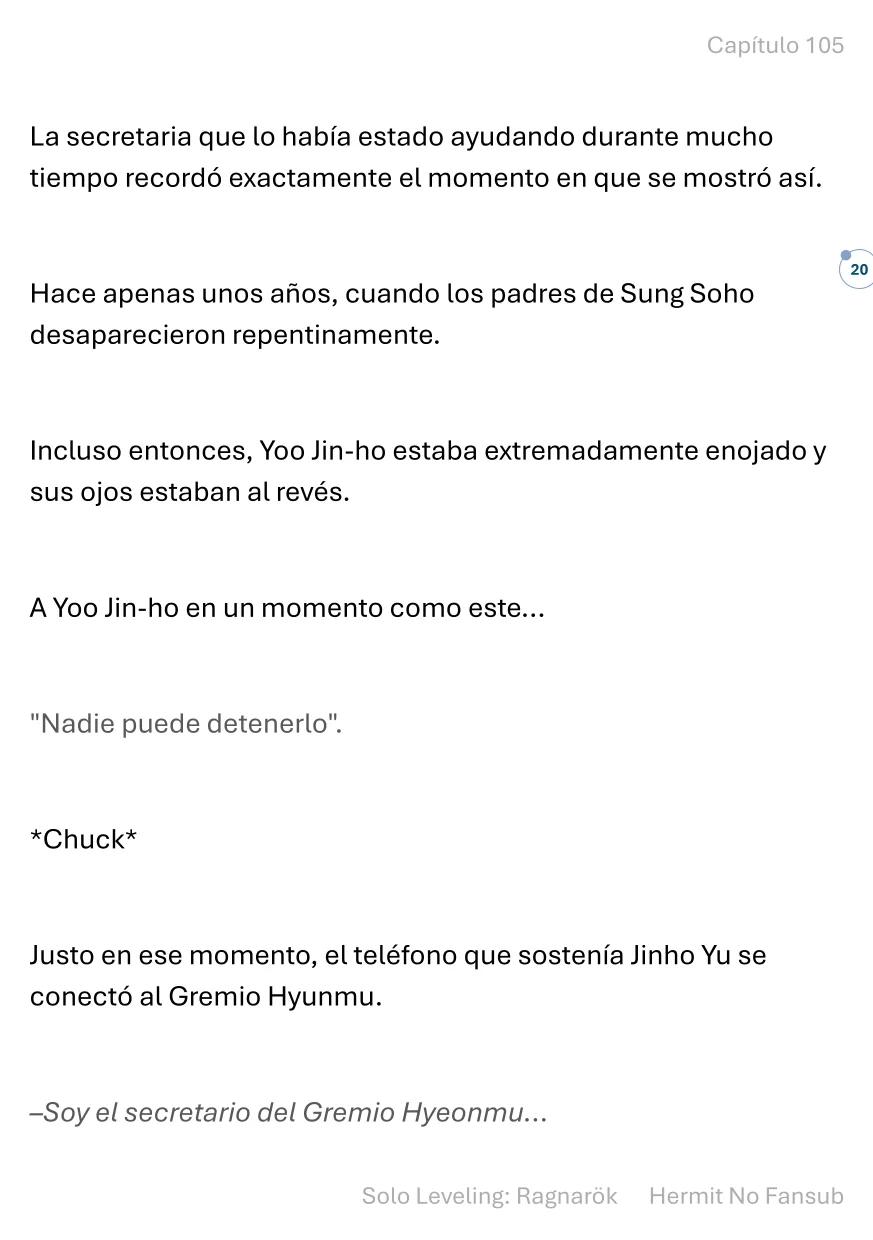 Página 21 del Manga