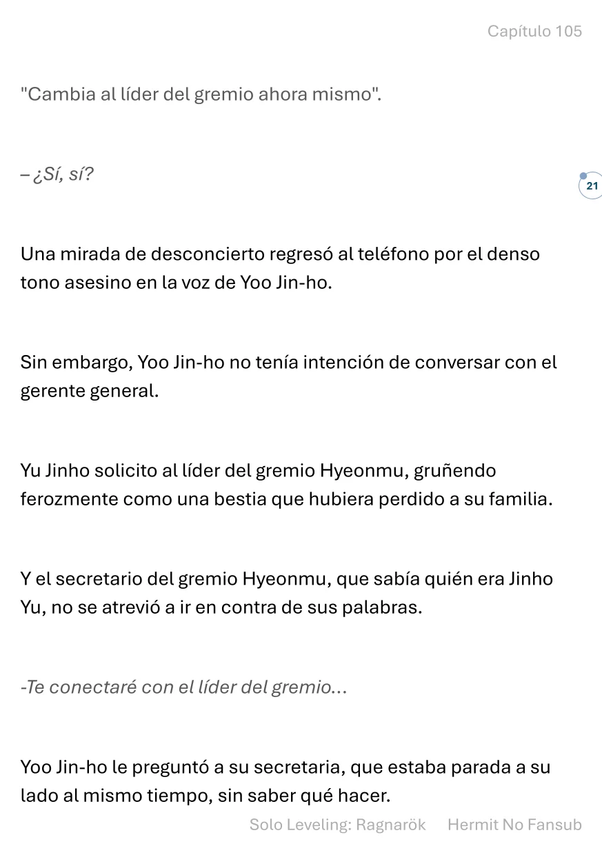 Página 22 del Manga