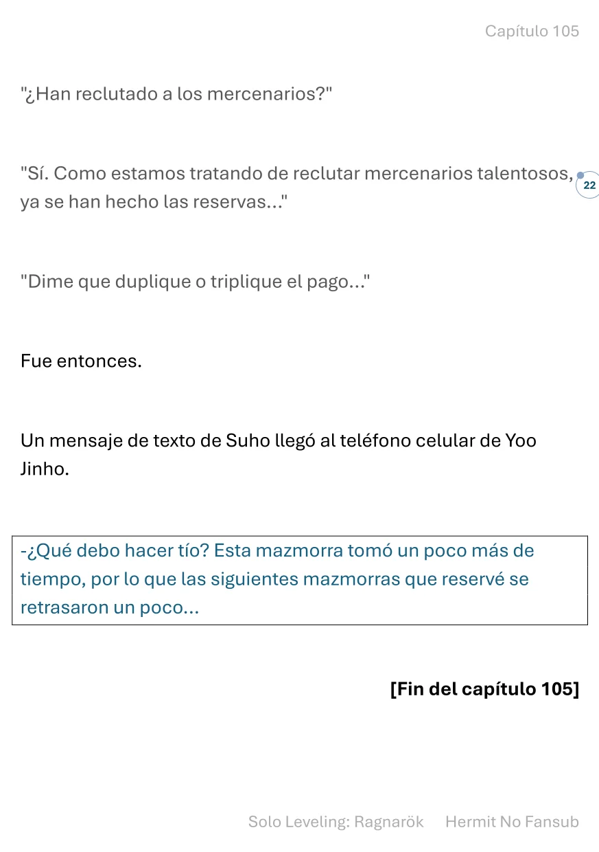 Página 23 del Manga