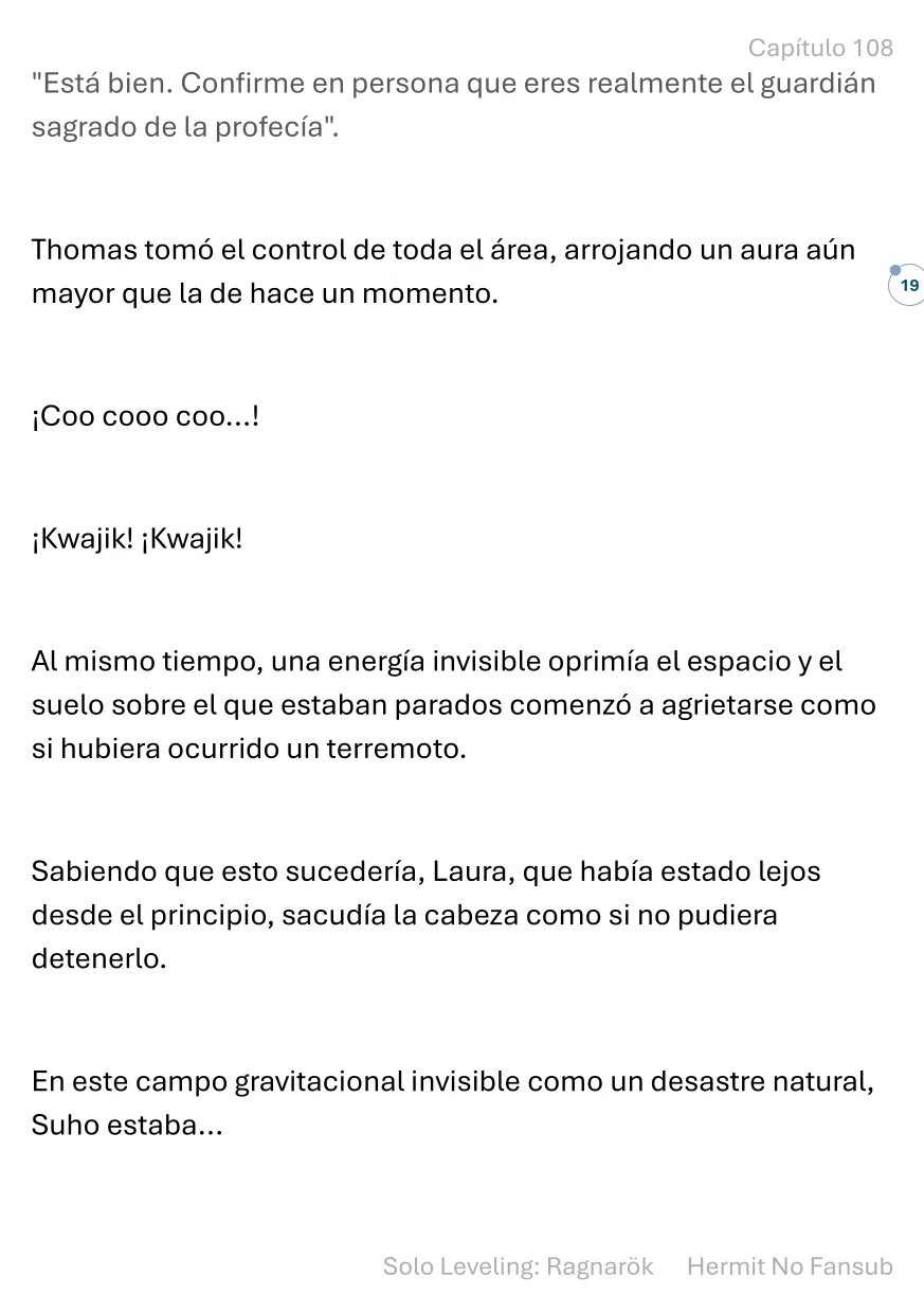 Página 20 del Manga