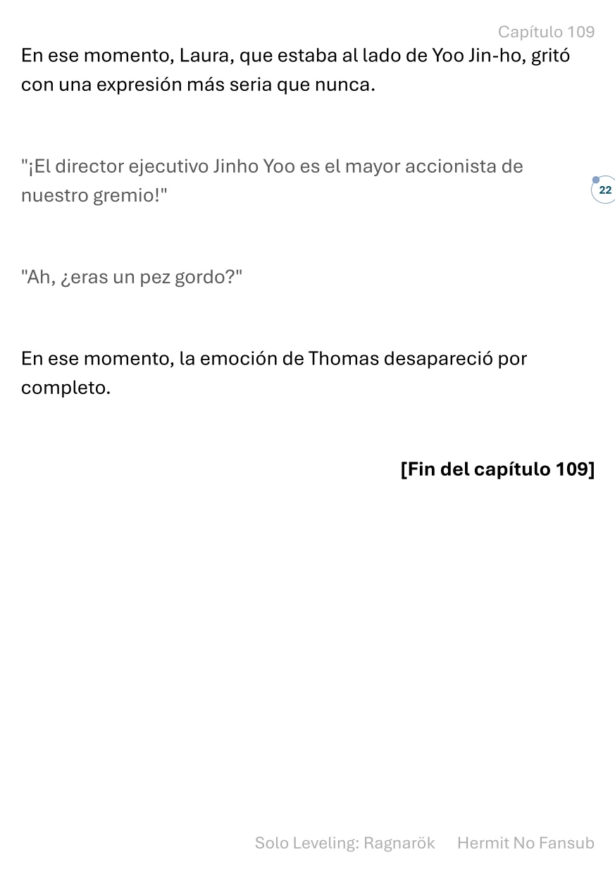 Página 23 del Manga