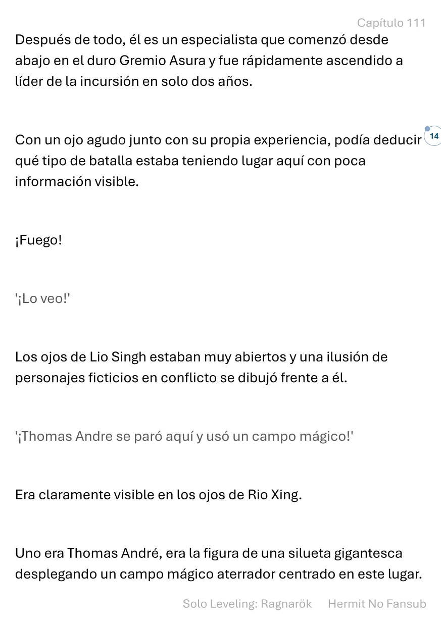 Página 15 del Manga