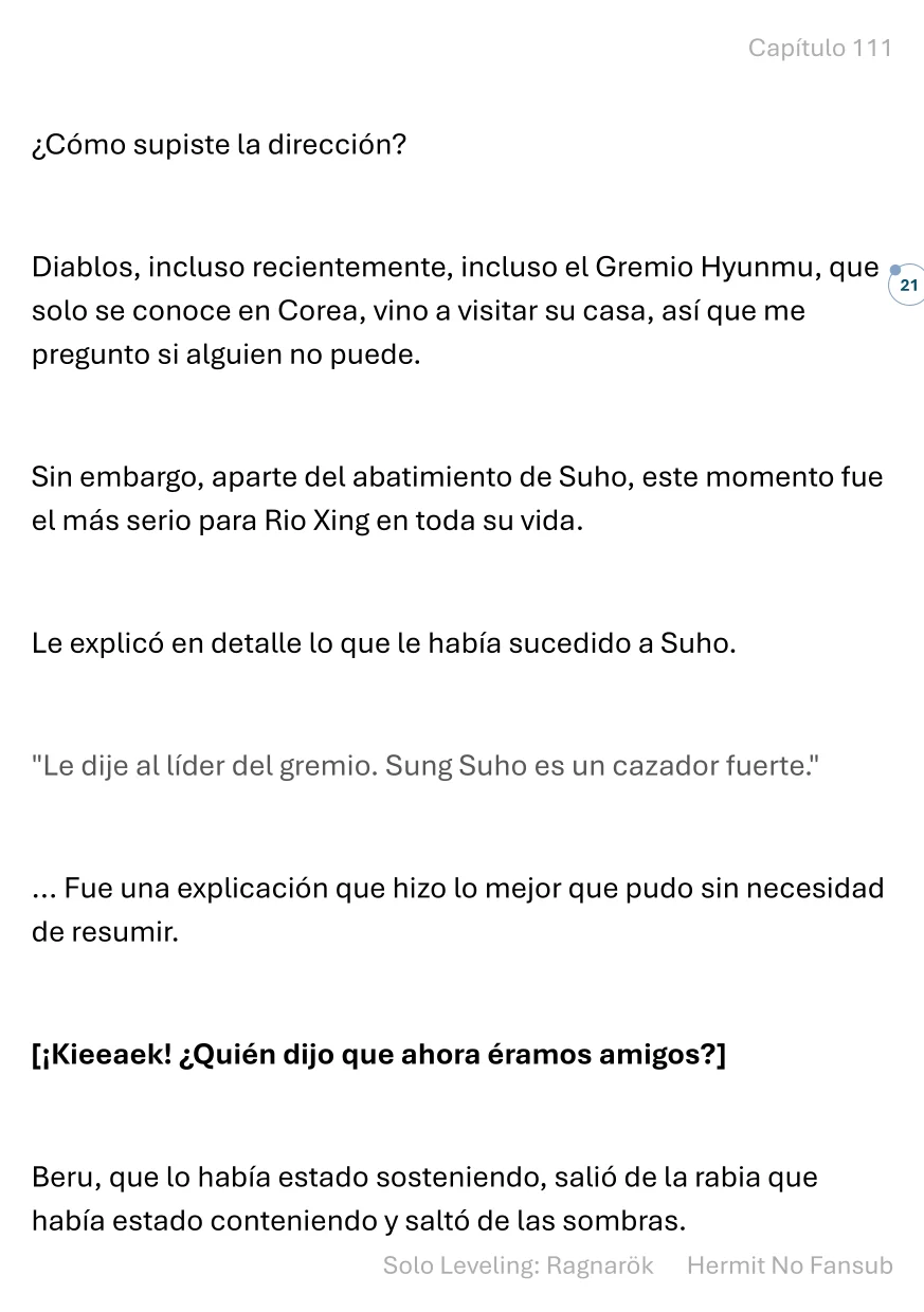 Página 22 del Manga