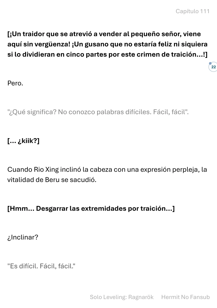 Página 23 del Manga