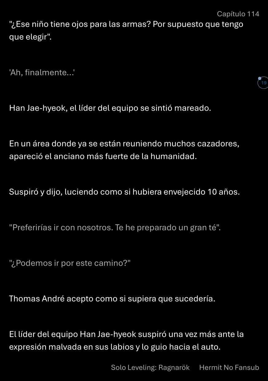 Página 20 del Manga