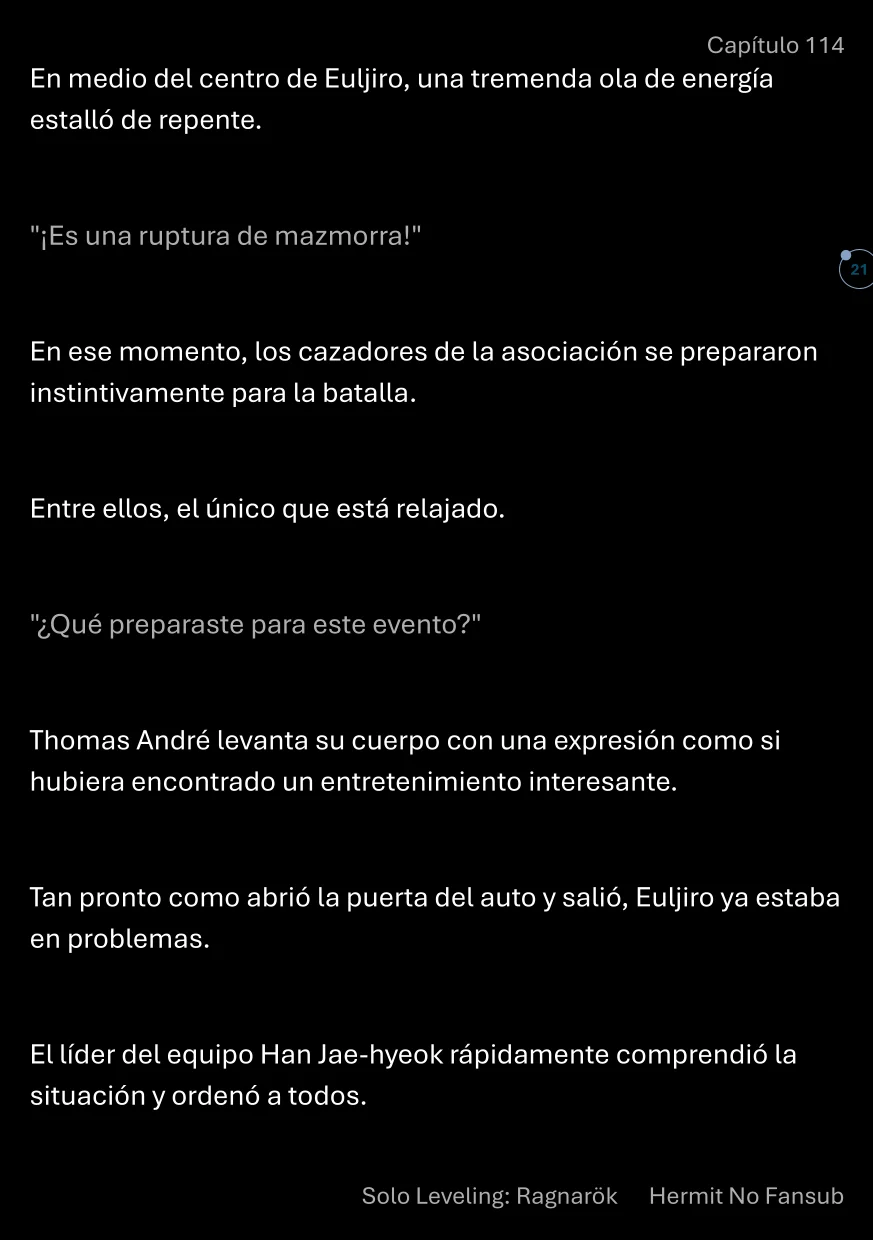 Página 22 del Manga