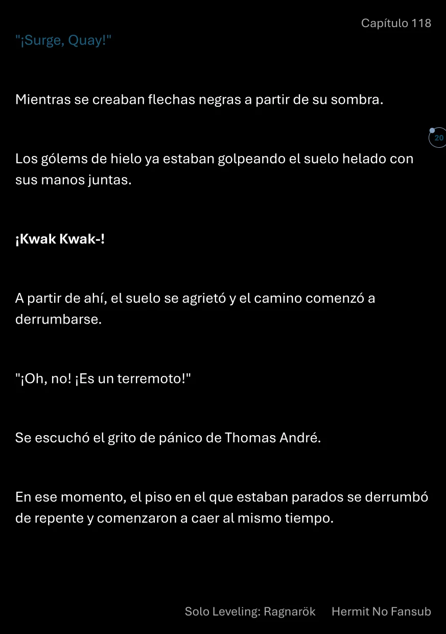 Página 21 del Manga