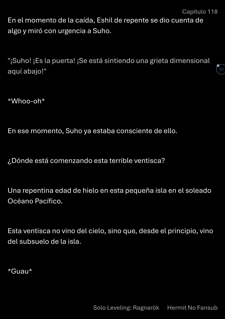 Página 22 del Manga