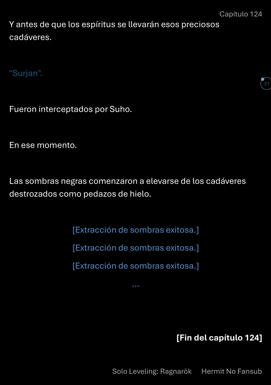 Página 22 del Manga