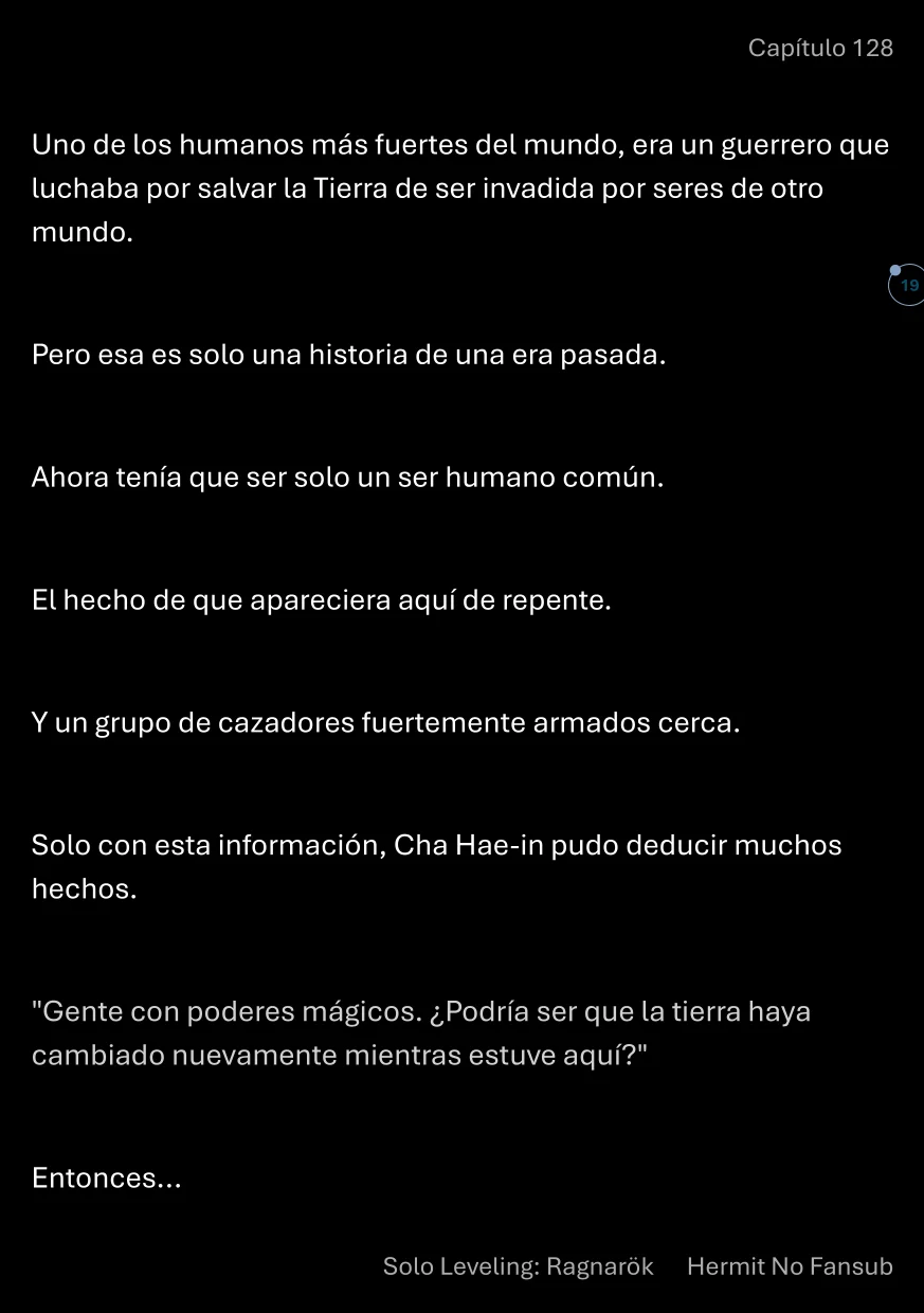 Página 20 del Manga