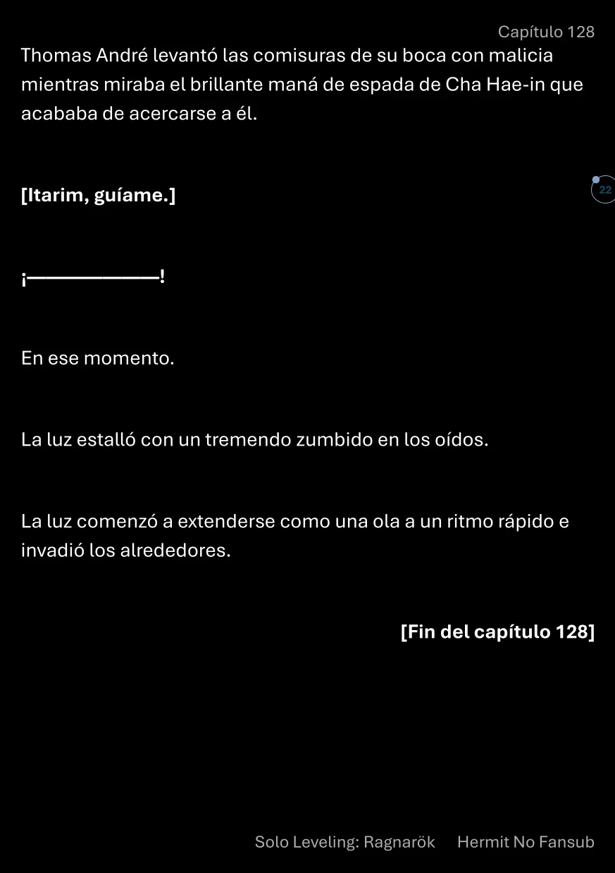 Página 23 del Manga