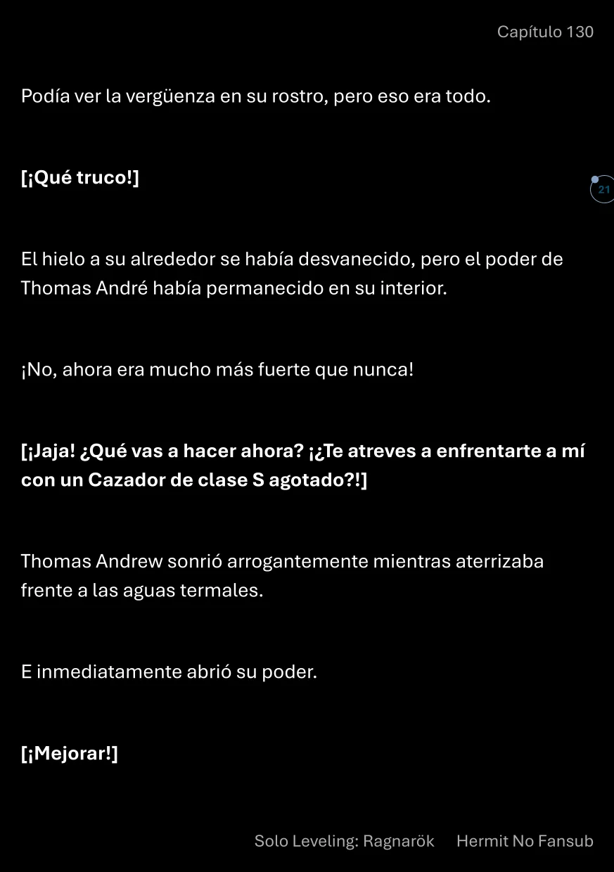 Página 22 del Manga