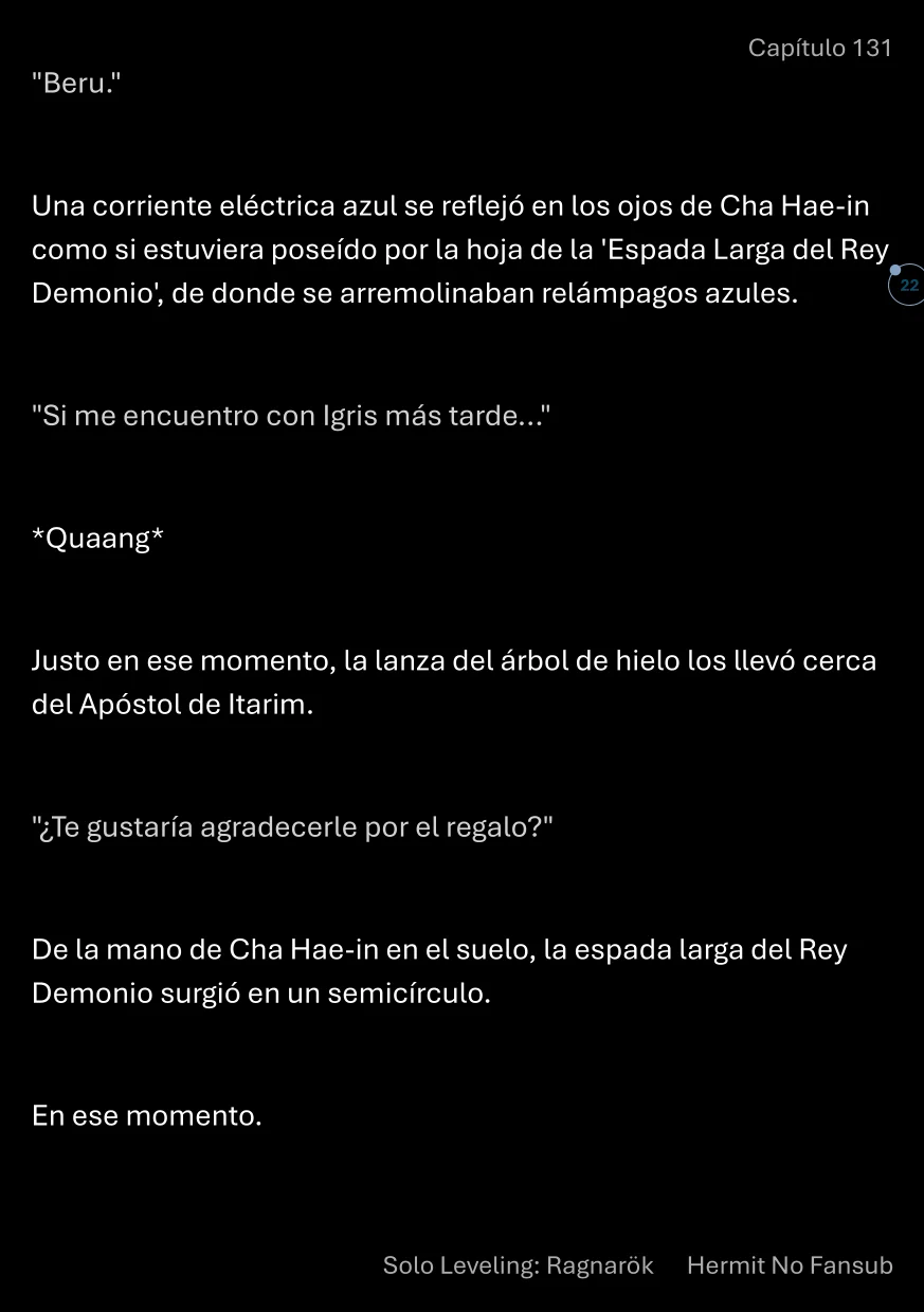 Página 23 del Manga