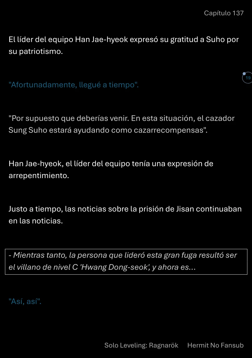 Página 20 del Manga