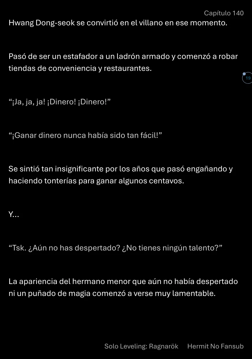 Página 20 del Manga