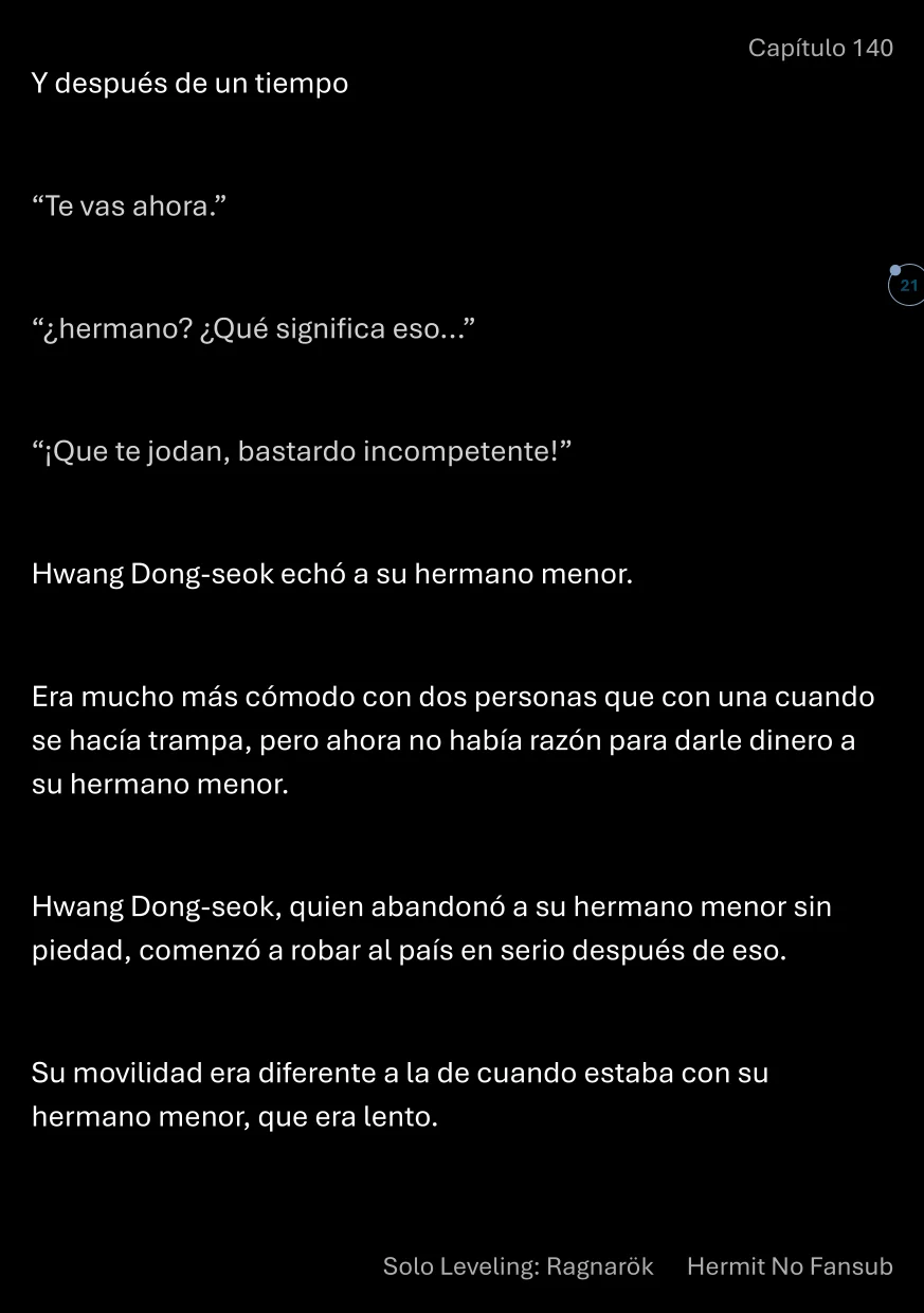 Página 22 del Manga