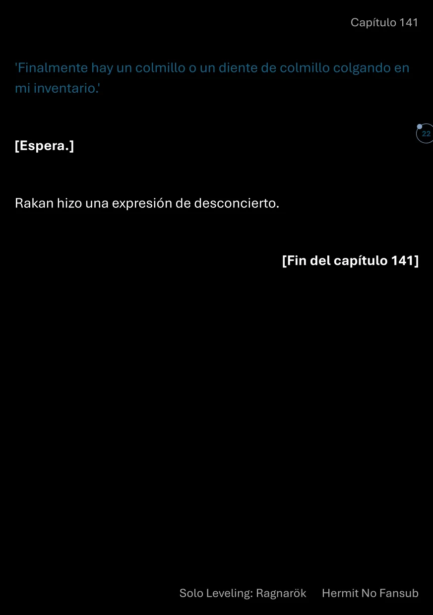 Página 23 del Manga