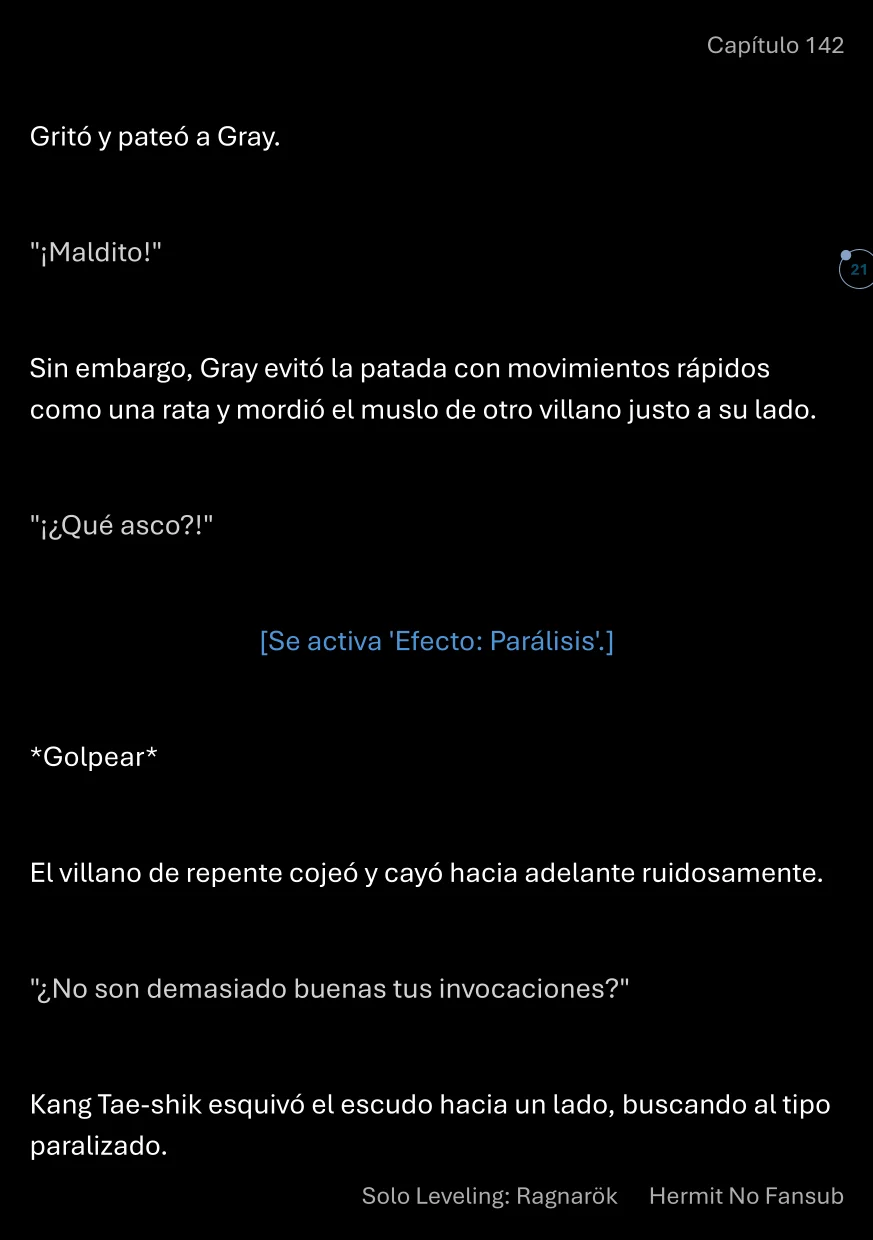 Página 22 del Manga