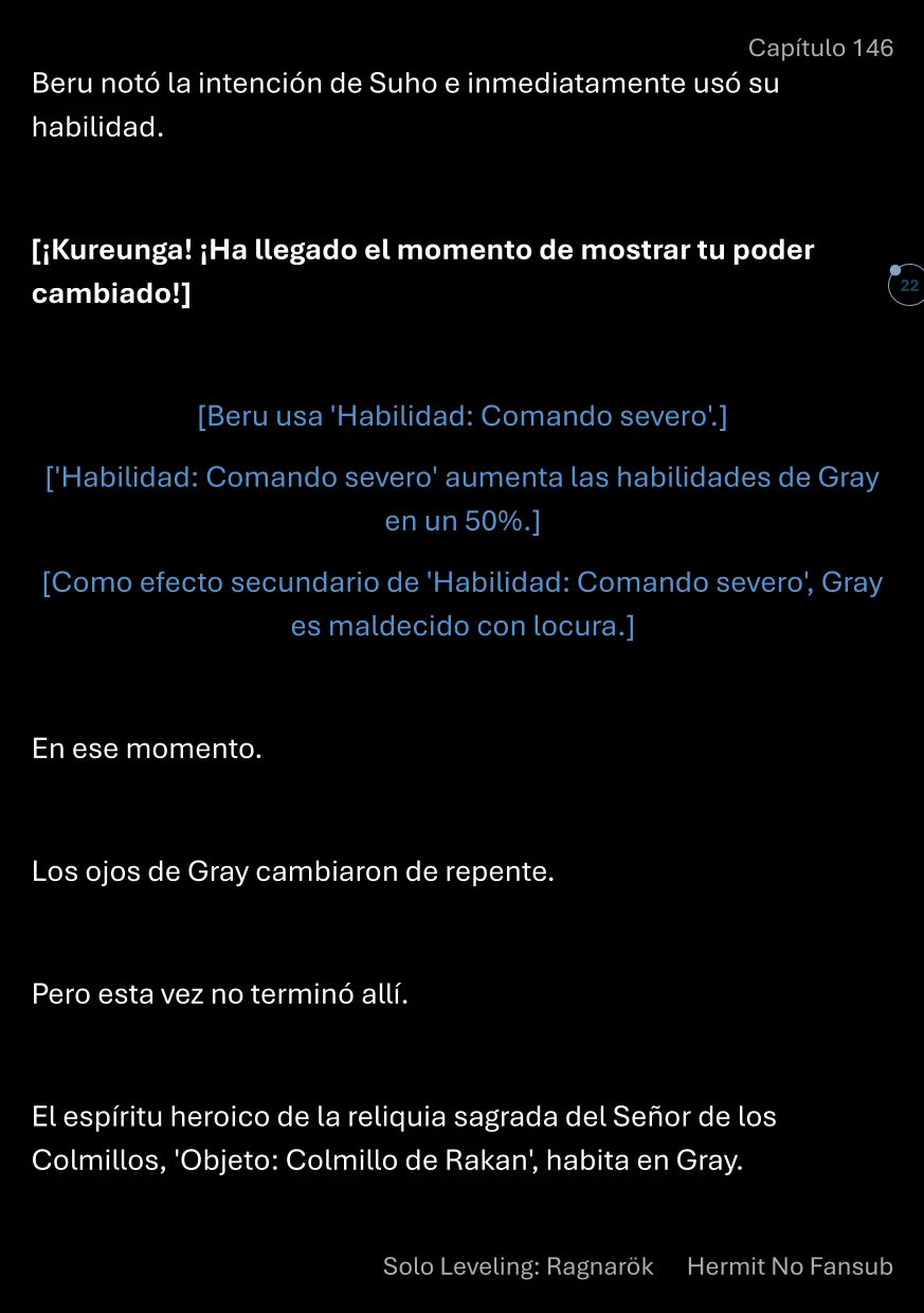 Página 23 del Manga