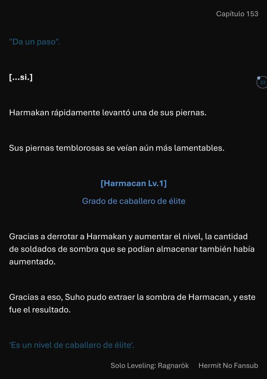 Página 23 del Manga