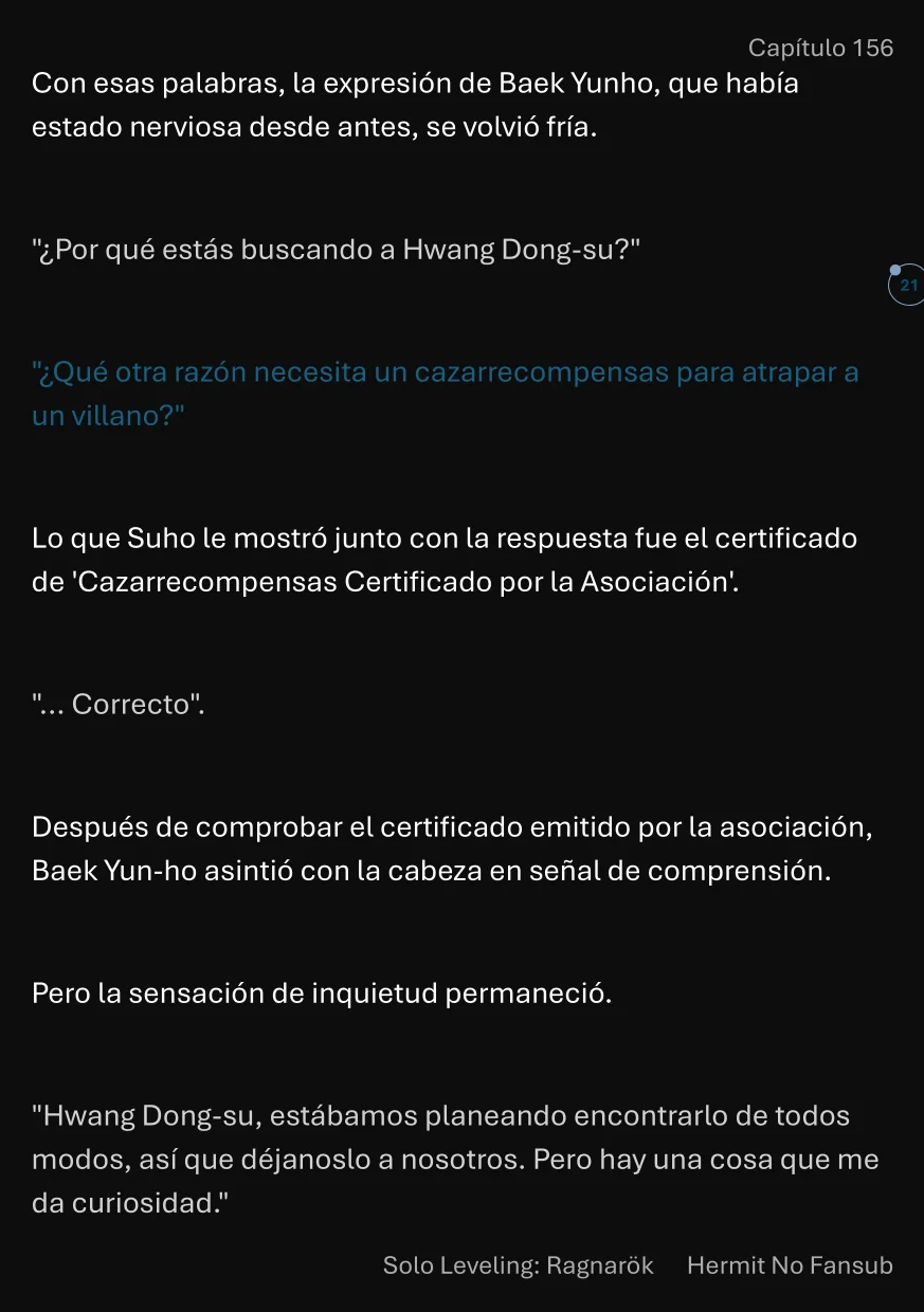 Página 22 del Manga