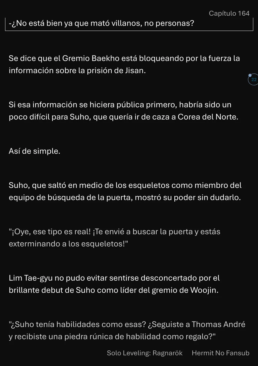 Página 23 del Manga