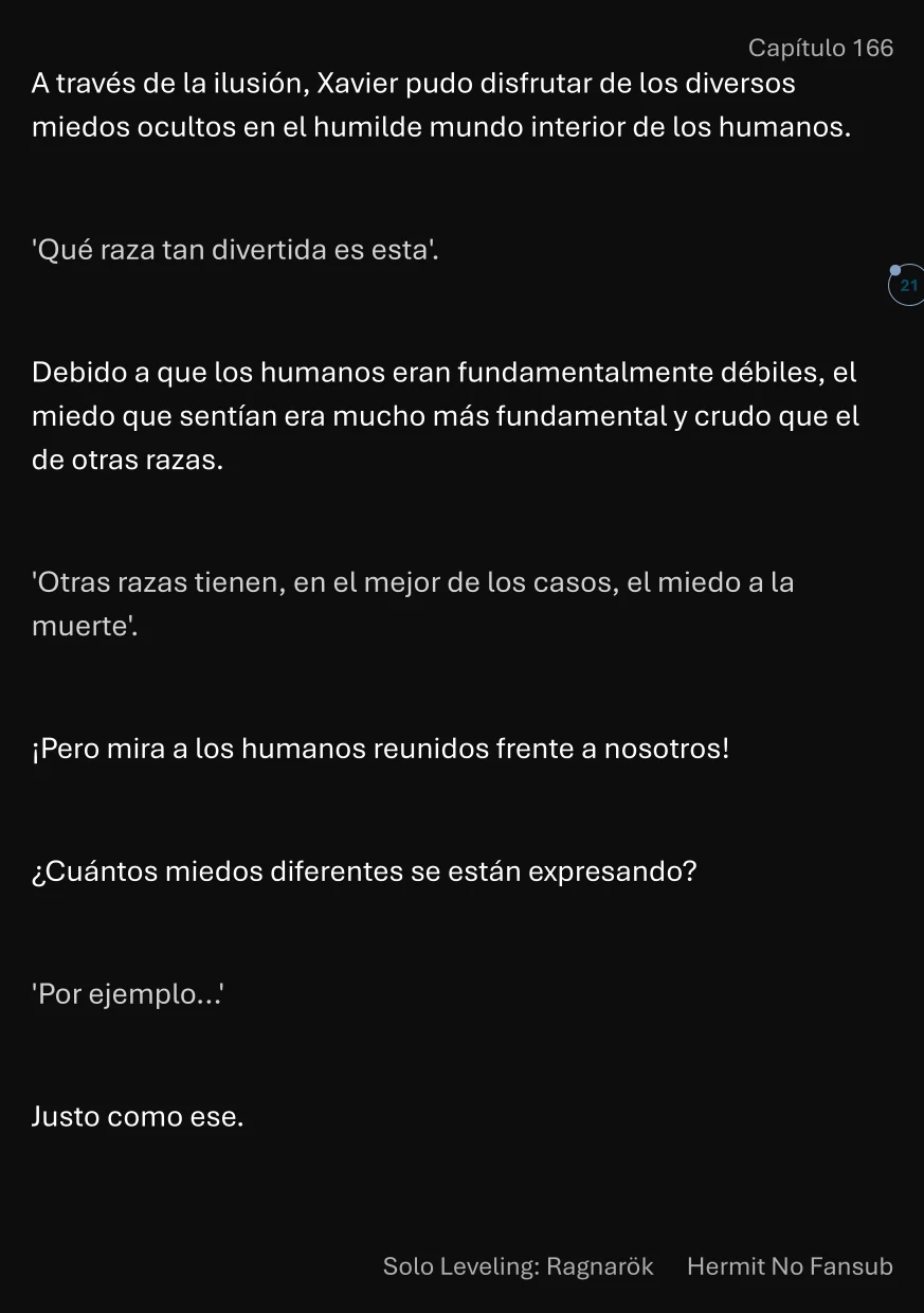 Página 22 del Manga