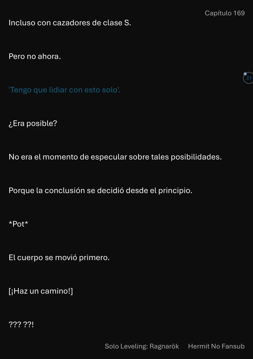 Página 22 del Manga