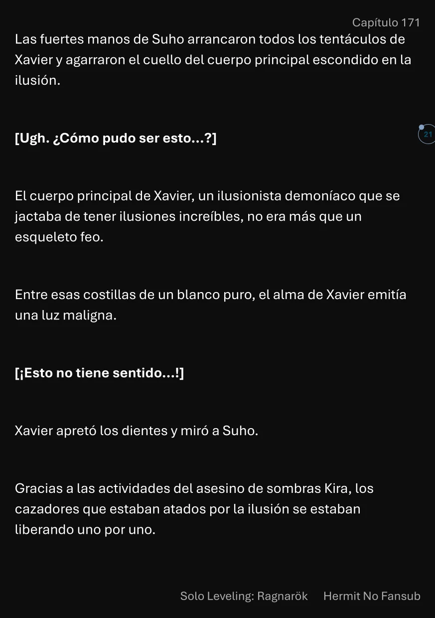 Página 22 del Manga