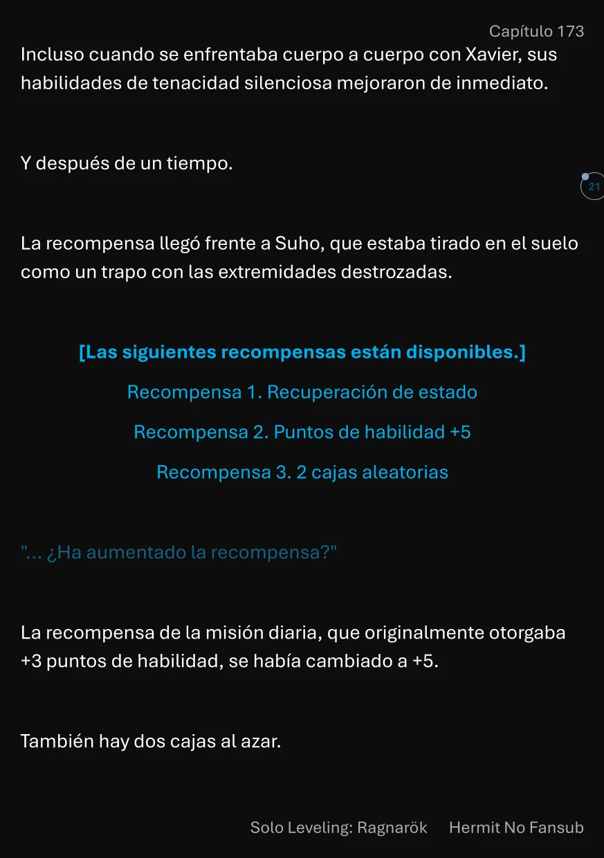 Página 22 del Manga