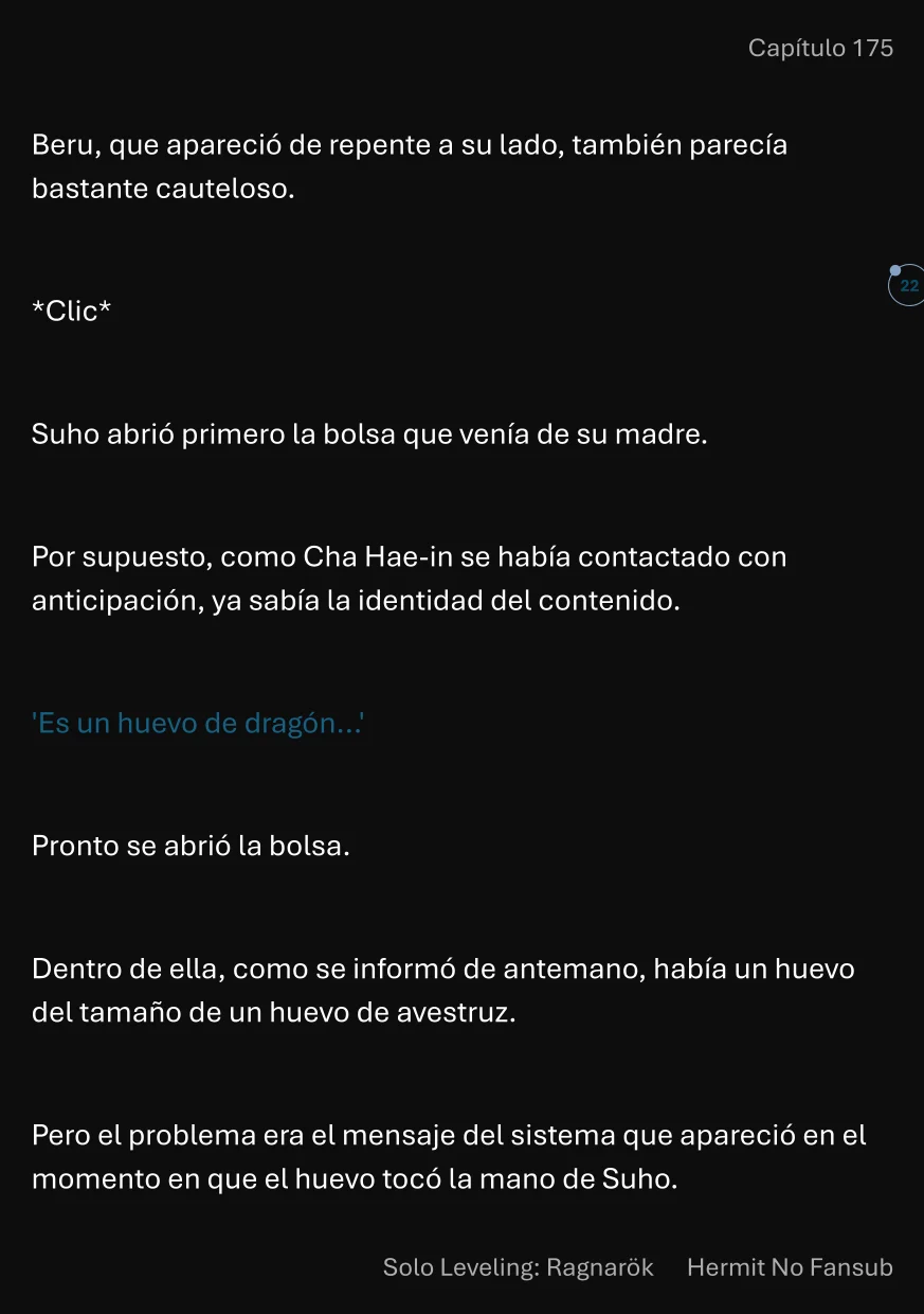 Página 23 del Manga