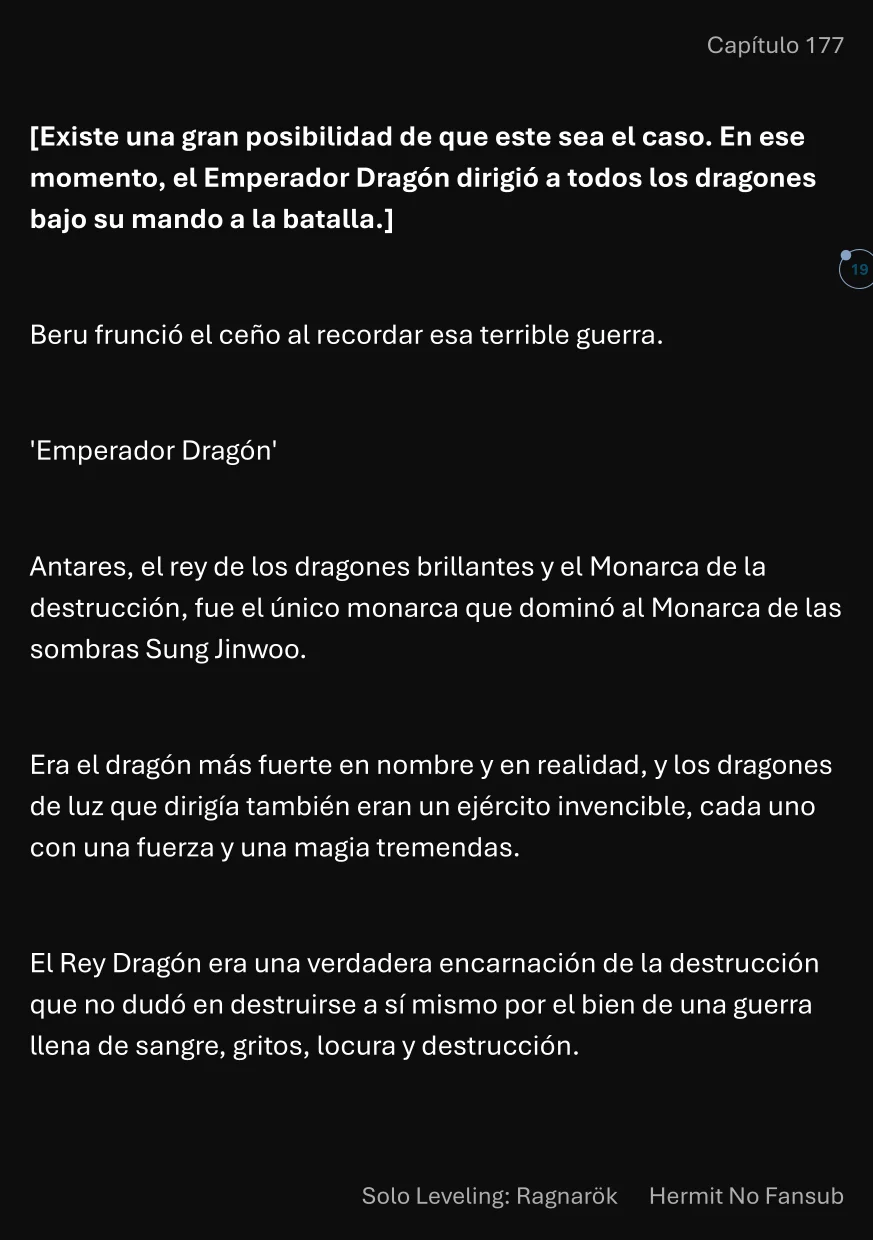 Página 20 del Manga