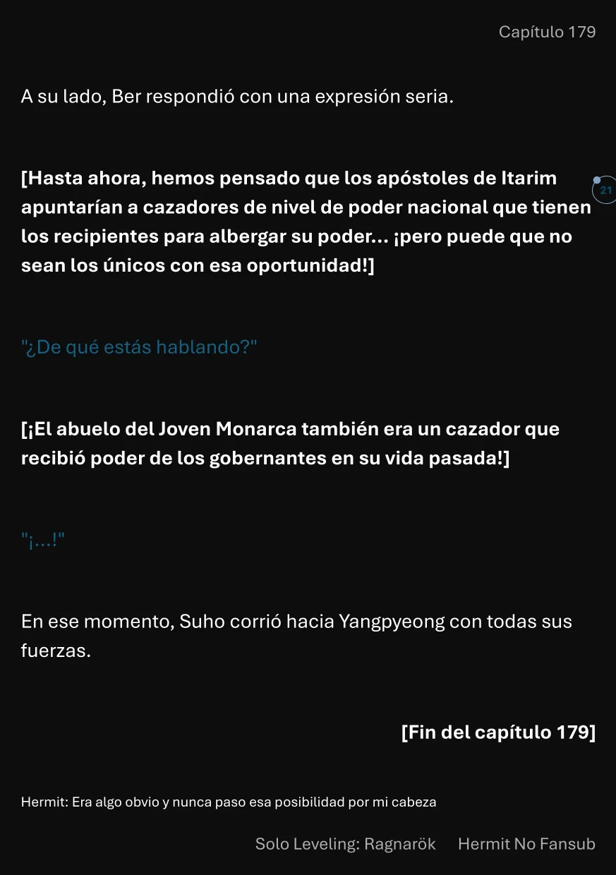 Página 22 del Manga