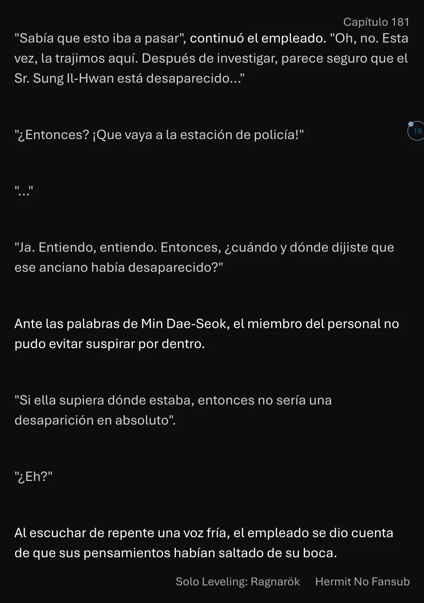 Página 20 del Manga