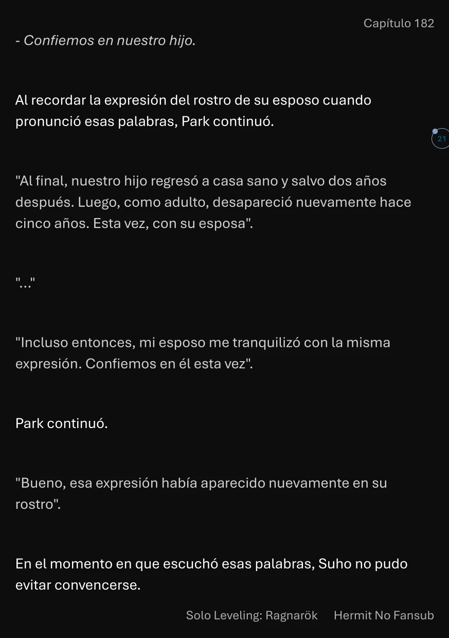 Página 22 del Manga