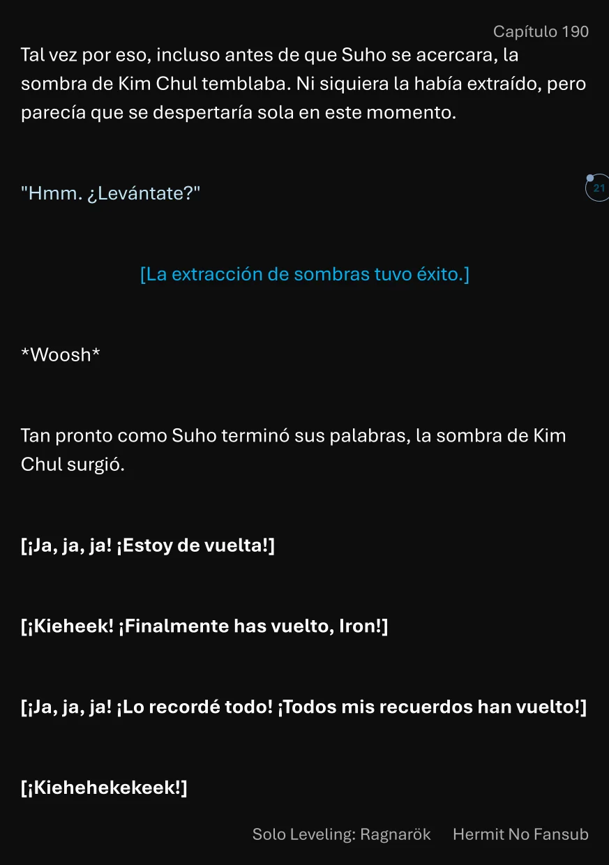 Página 22 del Manga