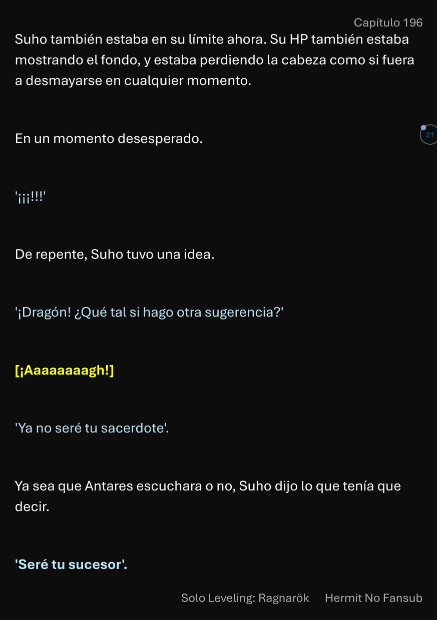 Página 22 del Manga