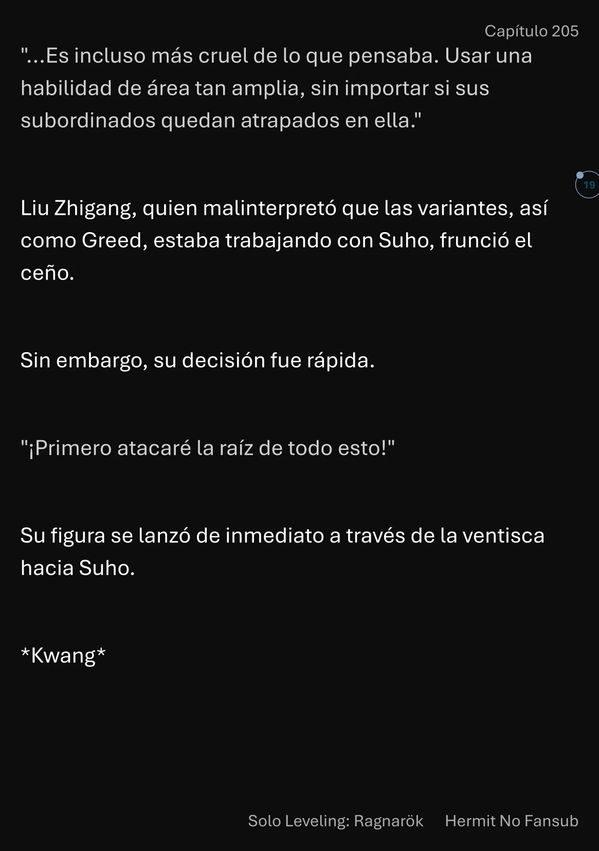 Página 20 del Manga