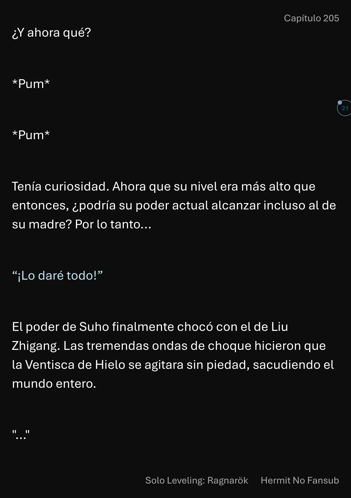 Página 22 del Manga