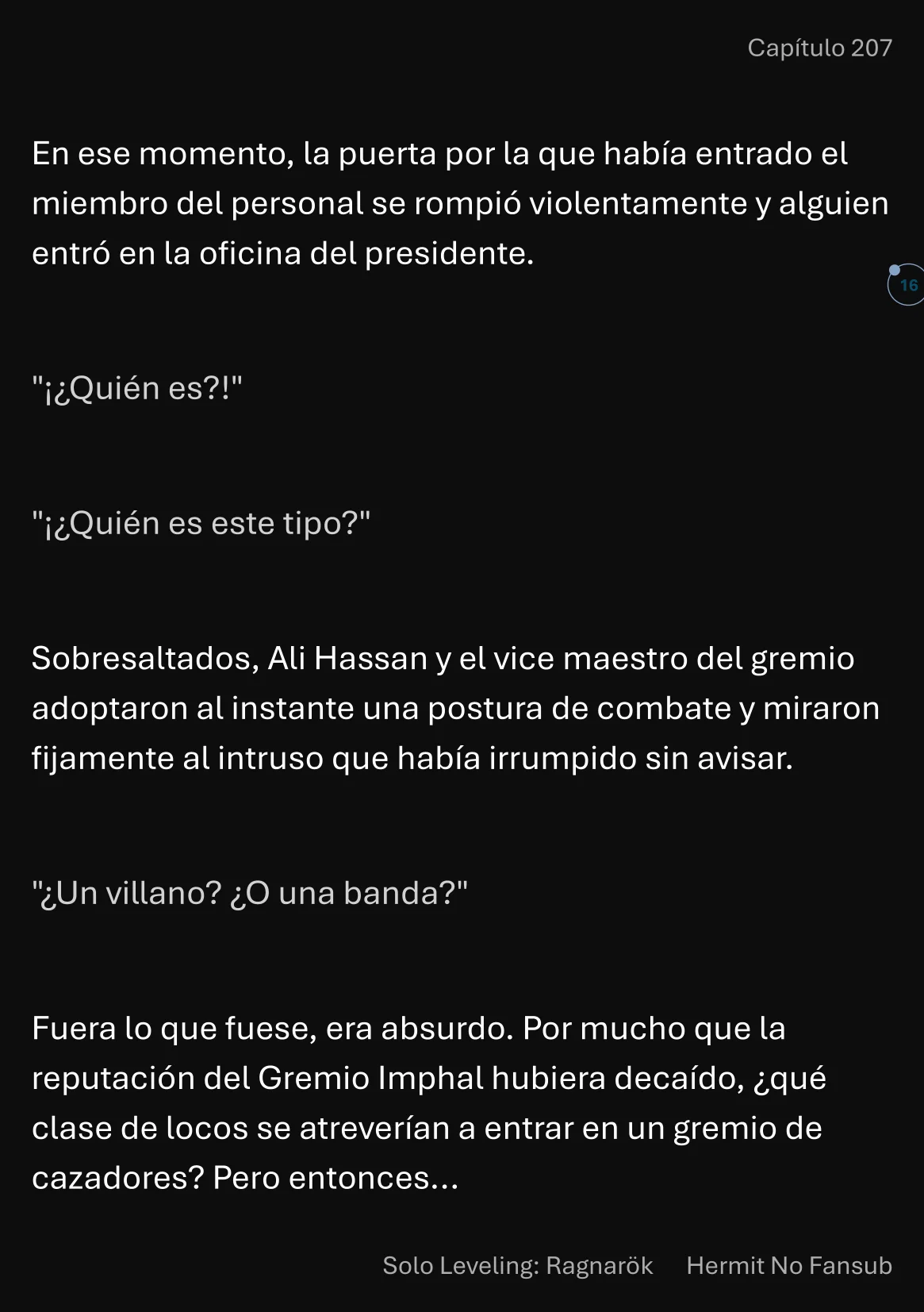 Página 17 del Manga