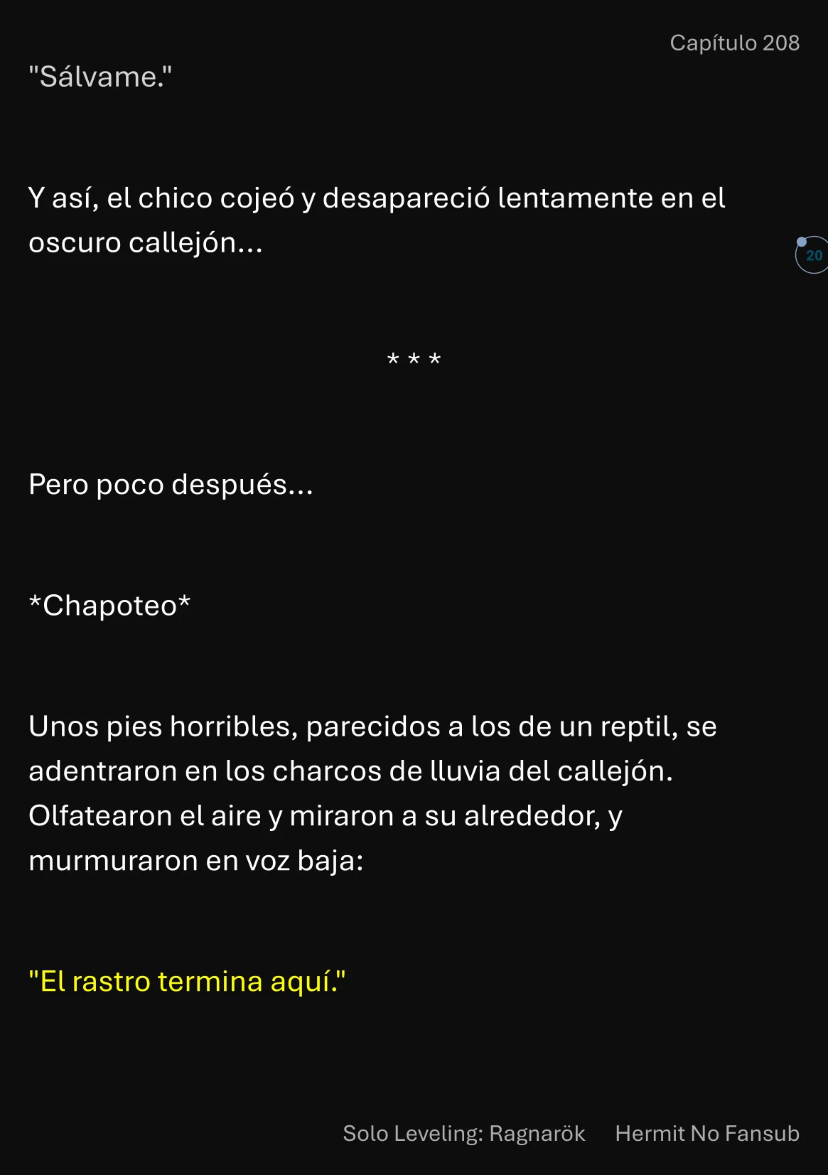 Página 21 del Manga