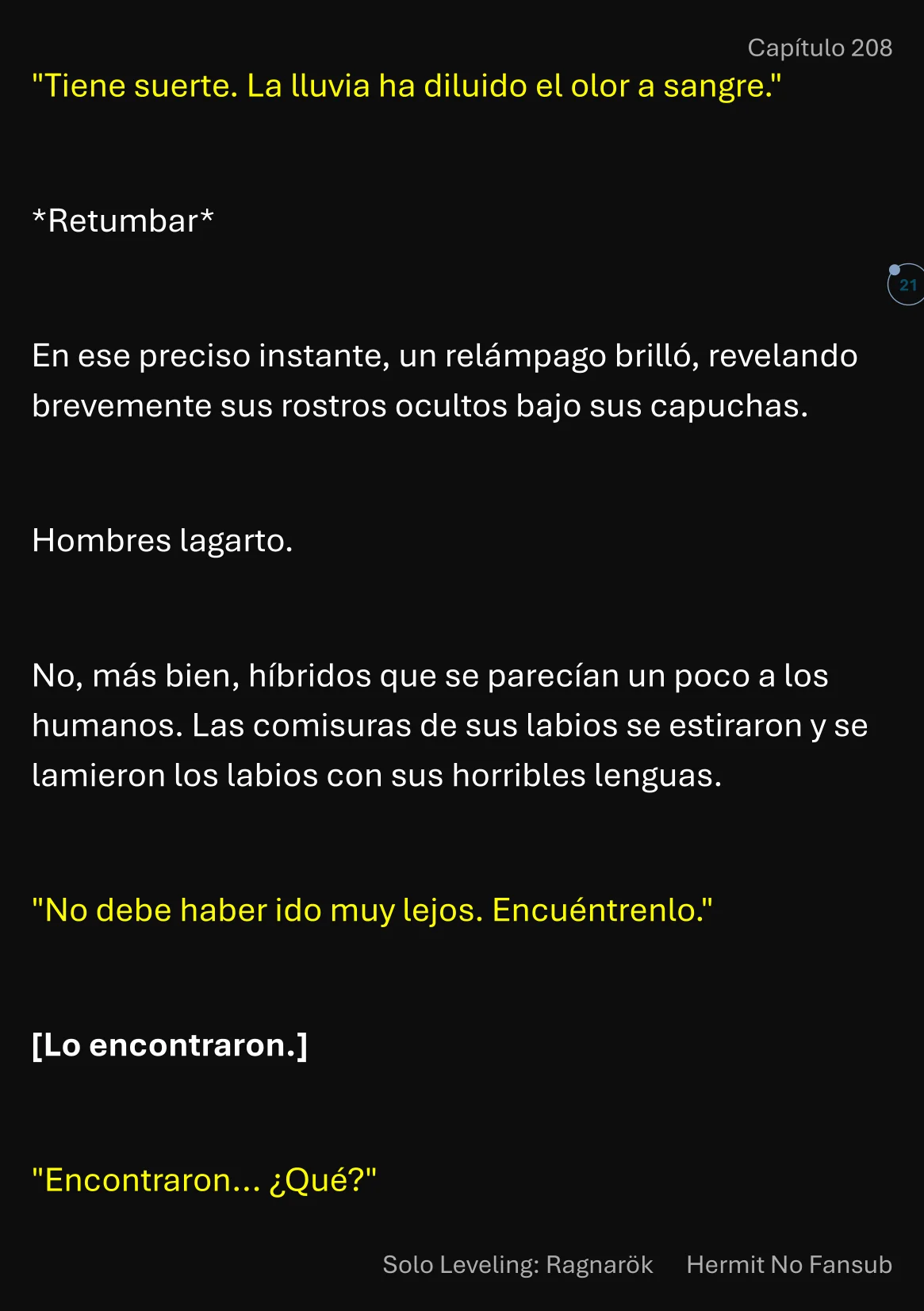 Página 22 del Manga