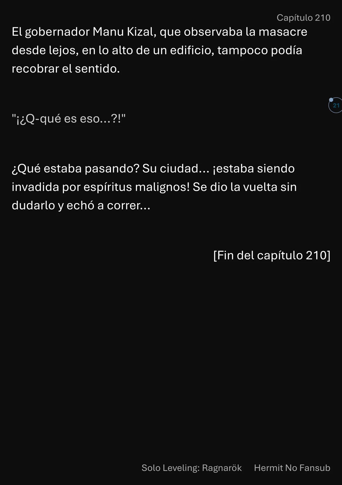 Página 22 del Manga