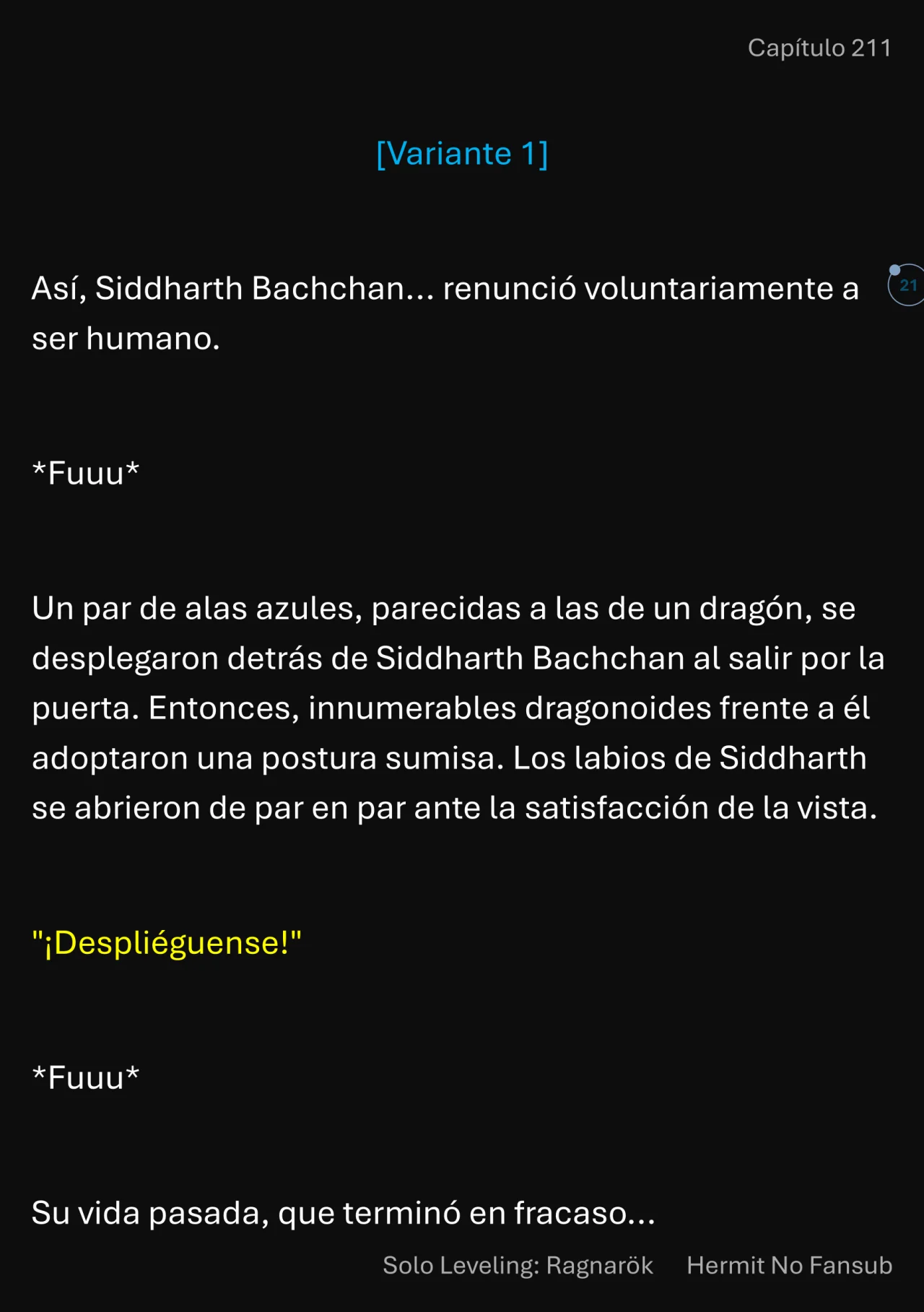 Página 22 del Manga