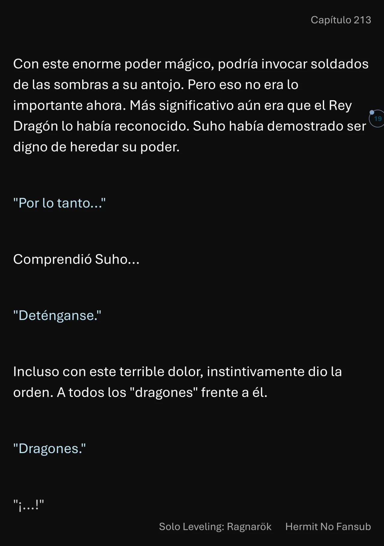 Página 20 del Manga