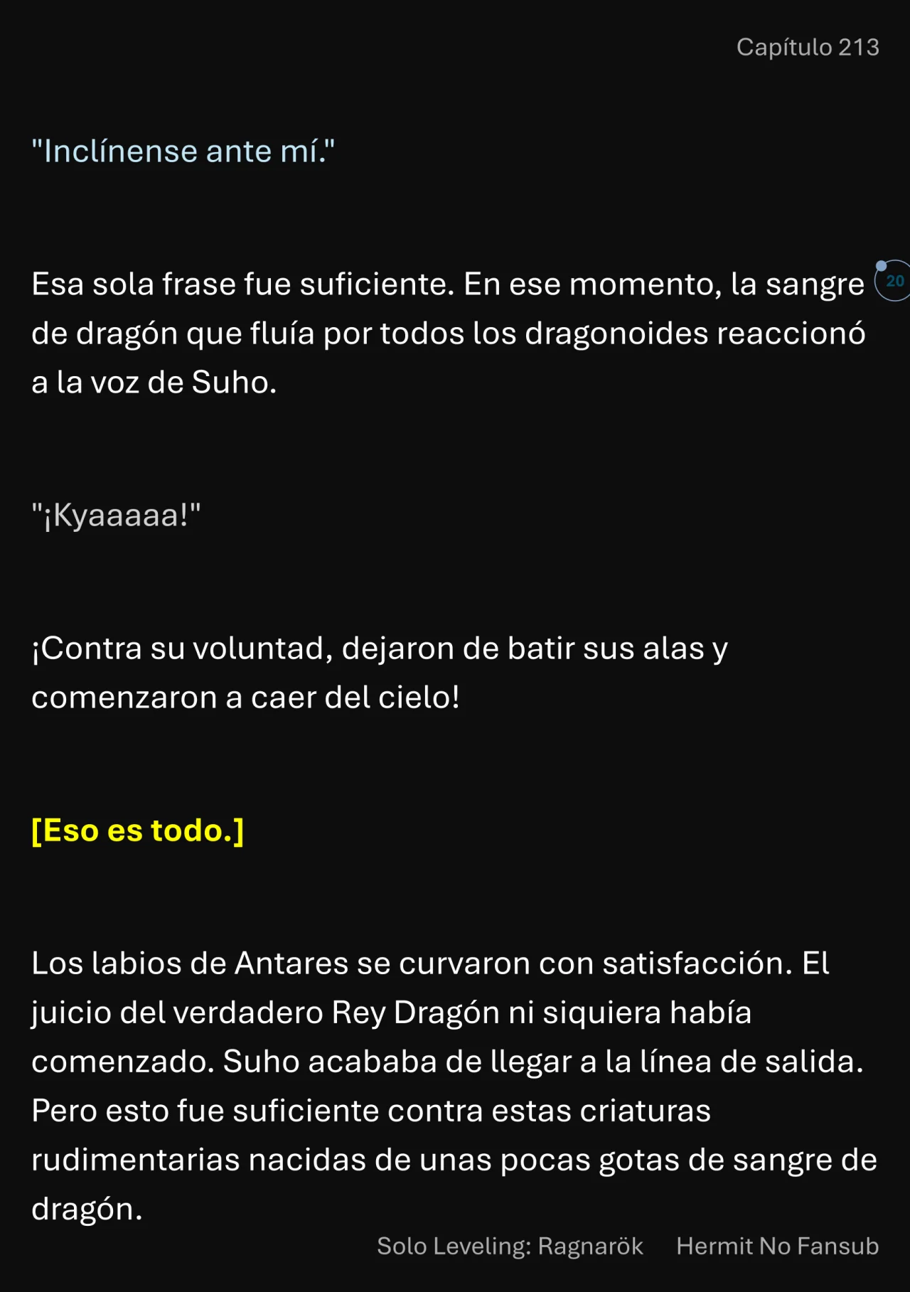 Página 21 del Manga